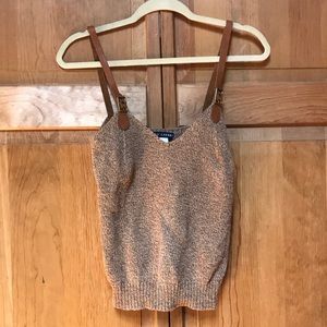 Ralph Lauren leather strap tank top, size S